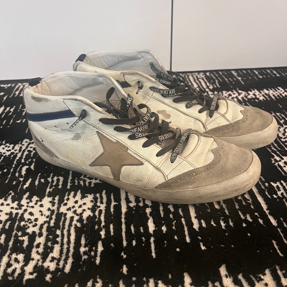 Golden Goose MIDSTAR Men’s White and Gray Star Sneakers 45 11